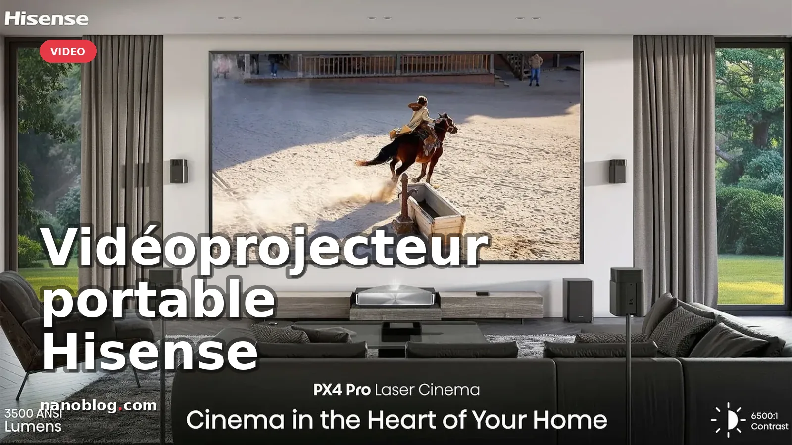 Hisense P1 : un vidéoprojecteur portable innovant avec batterie intégrée — photo manuel