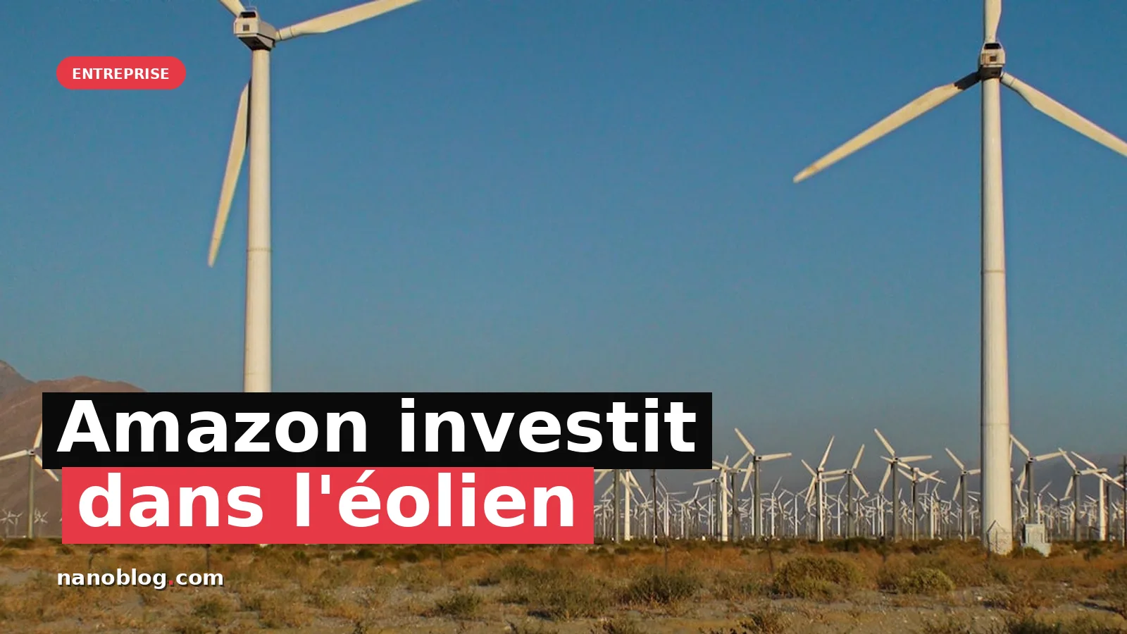 Amazon investit massivement dans l'éolien pour alimenter ses centres IA — photo Kurt Hänel
