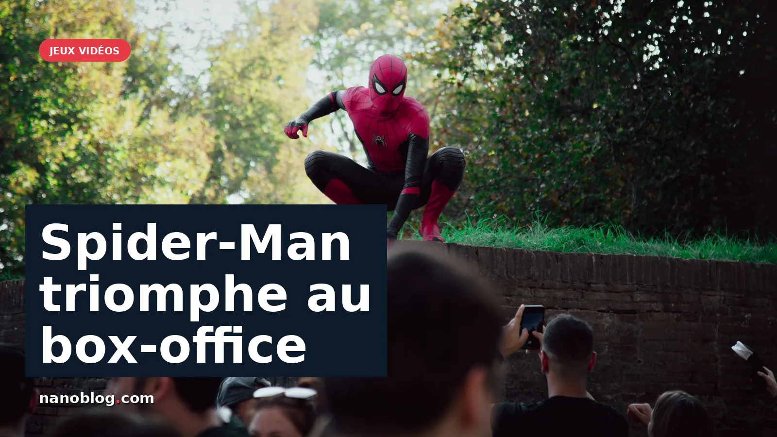 Spider-Man : Brand New Day s'impose au box-office avec 2 milliards — photo Catalin Moraru / pexels
